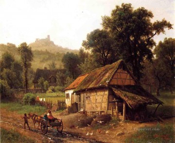 風景 Painting - 麓の丘にて アルバート・ビアシュタット